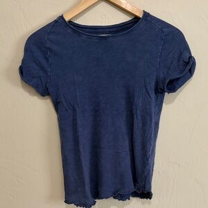 Free People/We The Free Be My Baby Blue Tee. Excellent Condition!